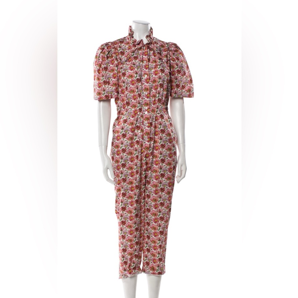 Sea New York Floral Puff Sleeve Jumpsuit